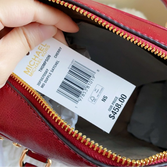 MICHAEL KORS Thompson Medium Distressed Studded Satchel - Picture 10 of 10